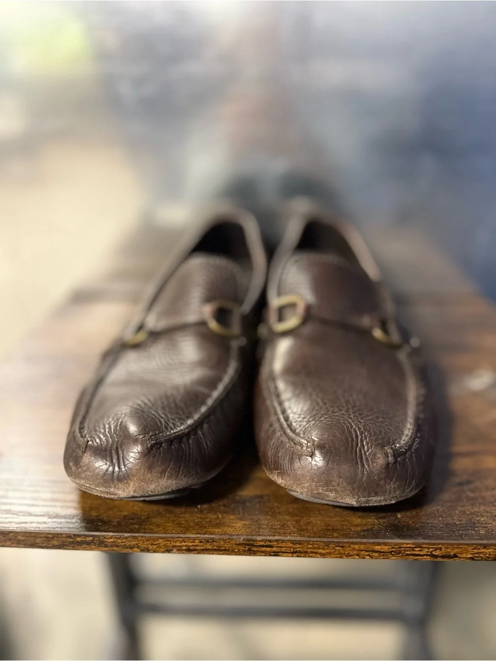 $1200 Louis Vuitton Brown Leather Lombok Loafers US 10.5 UK 9.5 EU 43.5 Shoes